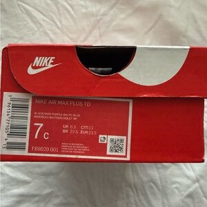 Nike Air Max Plus TD in Black and Blue